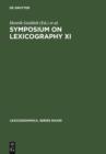 Symposium on Lexicography XI : Proceedings of the Eleventh International Symposium on Lexicography May 2-4, 2002 at the University of Copenhagen - eBook