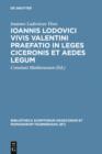 Ioannis Lodovici Vivis Valentini praefatio in leges Ciceronis et aedes legum - eBook