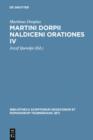Martini Dorpii Naldiceni Orationes IV : Cum apologia et litteris adnexis - eBook