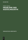 Probleme der Soziolinguistik - eBook