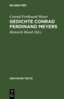 Gedichte Conrad Ferdinand Meyers : Wege ihrer Vollendung - eBook