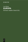 Europa : Vorlesungen an der Universitat zu Berlin - eBook