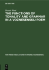 The Functions of Tonality and Grammar in a Voznesenskij Poem - eBook