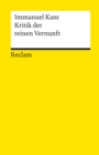 Kritik der reinen Vernunft : Reclams Universal-Bibliothek - eBook