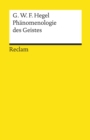 Phanomenologie des Geistes : Reclams Universal-Bibliothek - eBook