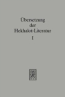 UEbersetzung der Hekhalot-Literatur : Band 1:  1-80 - Book
