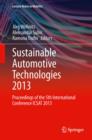 Sustainable Automotive Technologies 2013 : Proceedings of the 5th International Conference ICSAT 2013 - eBook