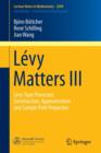 Levy Matters III : Levy-Type Processes: Construction, Approximation and Sample Path Properties - Book