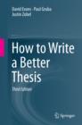 How to Write a Better Thesis - eBook