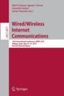 Wired/Wireless Internet Communications : 13th International Conference, WWIC 2015, Malaga, Spain, May 25-27, 2015, Revised Selected Papers - Book