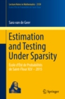 Estimation and Testing Under Sparsity : Ecole d'Ete de Probabilites de Saint-Flour XLV - 2015 - eBook