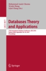 Databases Theory and Applications : 27th Australasian Database Conference, ADC 2016, Sydney, NSW, September 28-29, 2016, Proceedings - eBook