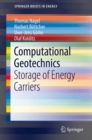 Computational Geotechnics : Storage of Energy Carriers - Book