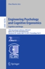 Engineering Psychology and Cognitive Ergonomics: Cognition and Design : 14th International Conference, EPCE 2017, Held as Part of HCI International 2017, Vancouver, BC, Canada, July 9-14, 2017, Procee - eBook