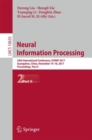 Neural Information Processing : 24th International Conference, ICONIP 2017, Guangzhou, China, November 14-18, 2017, Proceedings, Part II - eBook