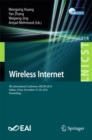 Wireless Internet : 9th International Conference, WICON 2016, Haikou, China, December 19-20, 2016, Proceedings - eBook