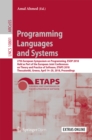 Programming Languages and Systems : 27th European Symposium on Programming, ESOP 2018, Held as Part of the European Joint Conferences on Theory and Practice of Software, ETAPS 2018, Thessaloniki, Gree - eBook