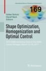 Shape Optimization, Homogenization and Optimal Control : DFG-AIMS workshop held at the AIMS Center Senegal, March 13-16, 2017 - eBook