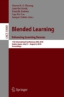 Blended Learning. Enhancing Learning Success : 11th International Conference, ICBL 2018, Osaka, Japan, July 31- August 2, 2018, Proceedings - eBook