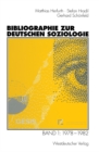 Bibliographie zur deutschen Soziologie : Band 1: 1978-1982 - eBook