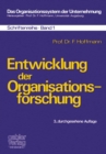 Entwicklung der Organisationsforschung - eBook
