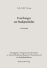 Forschungen zur Stadtgeschichte - eBook