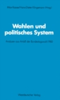 Wahlen und politisches System : Analysen aus Anla der Bundestagswahl 1980 - eBook