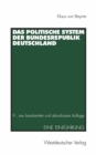Das Politische System der Bundesrepublik Deutschland : Eine Einfuhrung - eBook