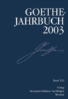 Goethe-Jahrbuch 2003 : Band 120 der Gesamtfolge - eBook