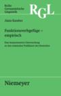 Funktionsverbgefuge - empirisch : Eine korpusbasierte Untersuchung zu den nominalen Pradikaten - eBook
