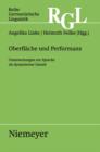 Oberflache und Performanz : Untersuchungen zur Sprache als dynamischer Gestalt - eBook