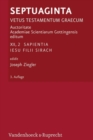 Septuaginta : Band 12,2: Sapientia Jesu filii Sirach - Book