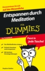 Entspannen durch Meditation fur Dummies Das Pocketbuch - Book