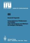 Hydrostatisches Fliesspressen von Profilen unter Verwendung von Matrizen mit Stetigem Ubergang - Book