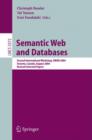Semantic Web and Databases : Second International Workshop, SWDB 2004, Toronto, Canada, August 29-30, 2004, Revised Selected Papers - Book