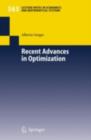Recent Advances in Optimization - eBook