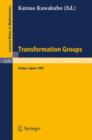 Transformation Groups : Proceedings of a Conference, Held in Osaka, Japan, Dec. 16-21, 1987 - Book