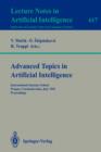 Advanced Topics in Artificial Intelligence : International Summer School, Prague, Czechoslovakia, July 6-17, 1992 - Proceedings - Book
