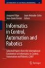 Informatics in Control, Automation and Robotics : Selected Papers from the International Conference on Informatics in Control, Automation and Robotics 2007 - eBook
