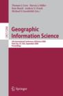 Geographic Information Science - Book