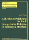 Lehrplanentwicklung im Fach Evangelische Religion in Schleswig-Holstein - Book