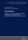 Emotionen : Beitraege zur 12. Arbeitstagung schwedischer Germanistinnen und Germanisten «Text im Kontext» in Visby 2016 - eBook