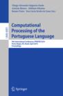 Computational Processing of the Portuguese Language : 9th International Conference, PROPOR 2010, Porto Alegre, RS, Brazil, April 27-30, 2010. Proceedings - eBook