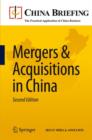 Mergers & Acquisitions in China - Book