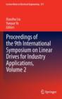 Proceedings of the 9th International Symposium on Linear Drives for Industry Applications : Volume 2 - Book