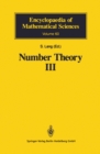 Number Theory III : Diophantine Geometry - eBook