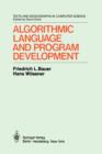 Algorithmic Language and Program Development - Book