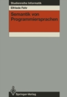 Semantik von Programmiersprachen - eBook