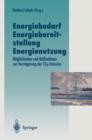 Energiebedarf Energiebereitstellung Energienutzung - Book
