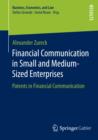 Financial Communication in Small and Medium-Sized Enterprises : Patents in Financial Communication - eBook